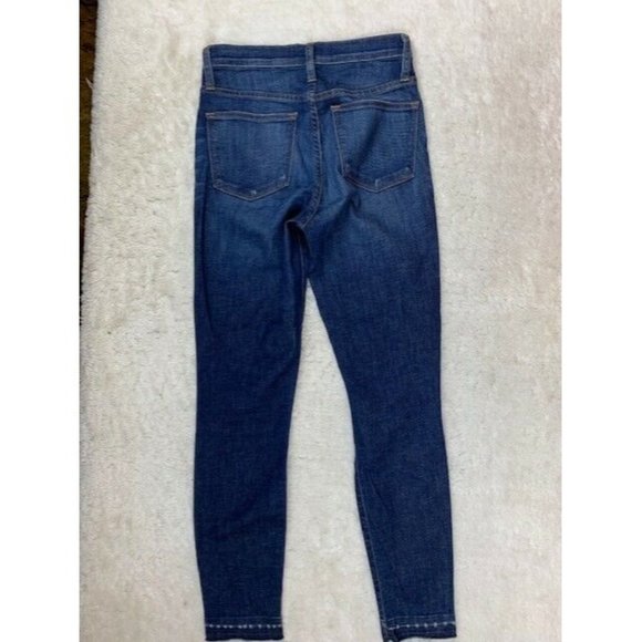 J Crew Size 26 Womens Jeans 9" High Rise Toothpick Rip Torn Distressed S… - Picture 4 of 4